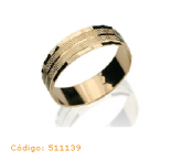 Aliança com Bordas Diamantadas